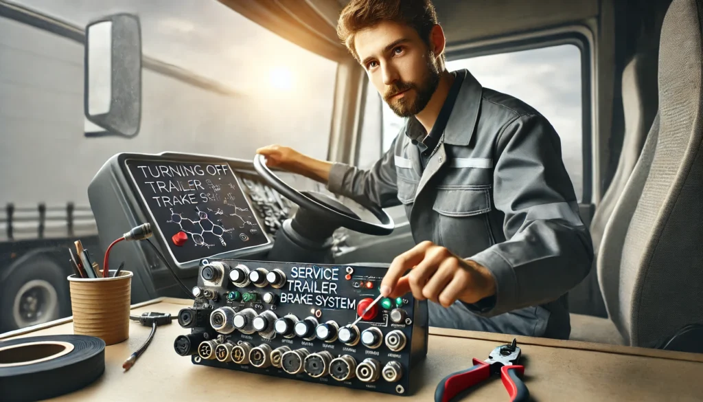 How to Turn Off the Service Trailer Brake System