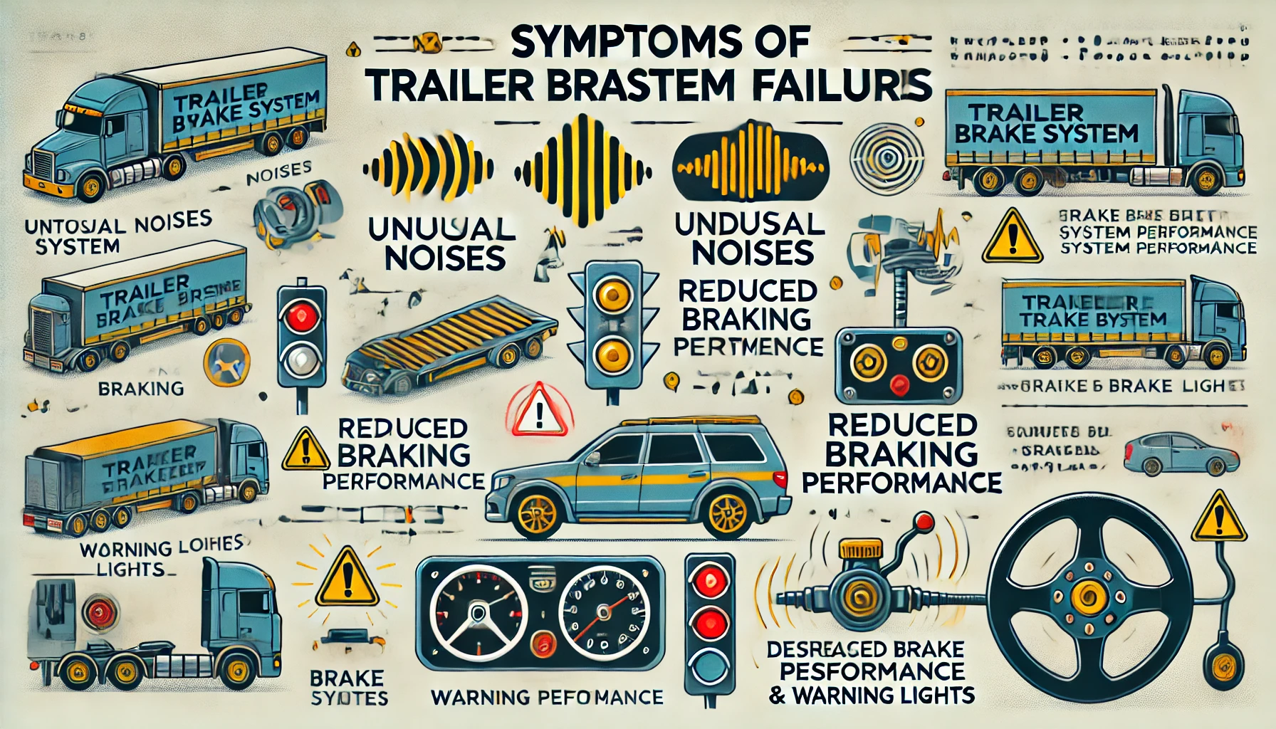 What Are The Symptoms Of Service Trailer Brake System Failures?
